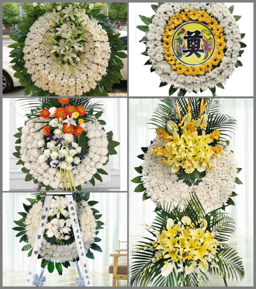 广东梅州市平远县中行镇快湖村花圈速递