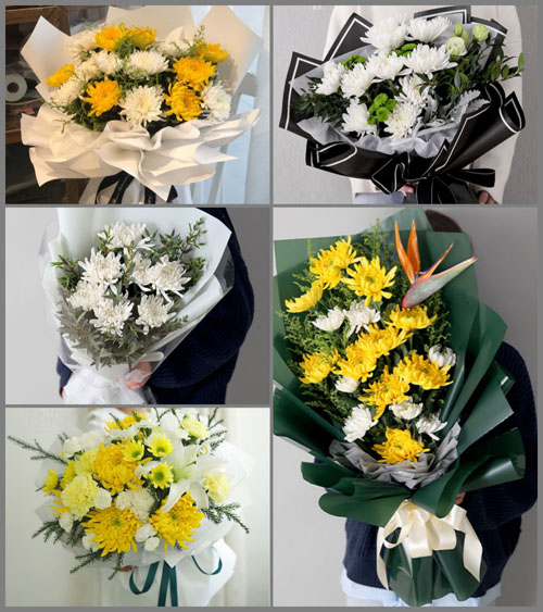 广东梅州市平远县中行镇快湖村白事花束代送